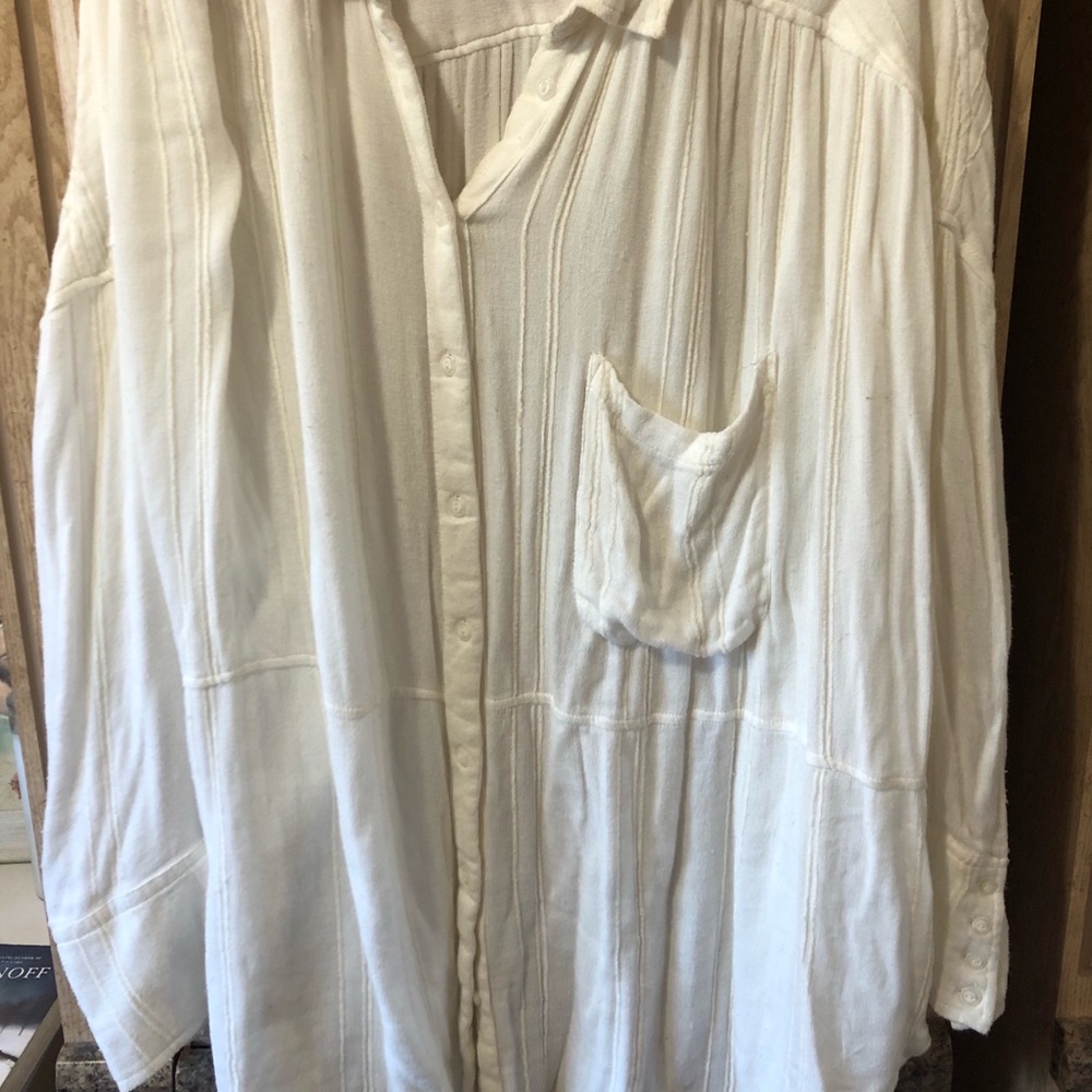 Free people button down oversized